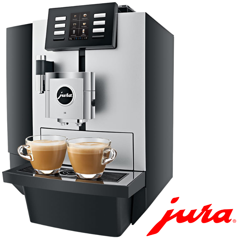 Jura-X8-Kaffeemaschine-in-Betrieb